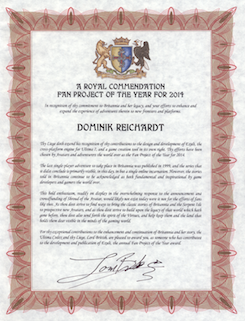 Fan Project 2014 certificate